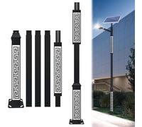 Hot-Dip Galvanized Solar Street Light Pole, for Stand-Alone Outdoor Lighting, Suitable for All Types of LED Solar Street Lights, Village Road, Garden, Patio and Security(5 Meters)