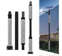 Hot-Dip Galvanized Solar Street Light Pole, for Stand-Alone Outdoor Lighting, Suitable for All Types of LED Solar Street Lights, Village Road, Garden, Patio and Security(3 Meters)