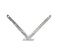 Hot-Dip Galvanized Wire Bracket V Stand for Garden Barbed Fence - 1pc Heavy-Du Silver Shelf Holder for Outdoor Use, Ideal for Supporting Barb Wire