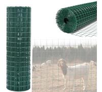 Hot Dipped Galvanised Mesh Fencing Roll, PVC Coated Wire Mesh, Green Wire Fence, Wires Netting for Garden, Chain Link Fencings Stock Fencings Decorative Fence, 90CMX10M(3FT X 33FT) 4in X 3in Hole Size