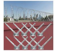 Hot-Dipped Galvanized V-Staffa for Garden Fencing - Secure Wire Mesh Installation, Durable & Weather-Resistant, Perfect for Barbed Wire Fencing Solutions