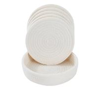 Hot Dishes Trivets, Thick Heat Resistant Large Coaster Cotton Round Woven Placemats for Kitchen Countertops Table Home