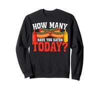 Hot Dog Adult How Many Have You Eaten Today? Sweatshirt