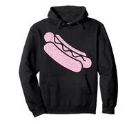Hot Dog Adult Pink Diamonds Pullover Hoodie