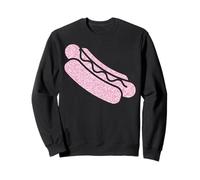 Hot Dog Adult Pink Diamonds Sweatshirt
