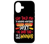 Hot Dog Adult She Told Me To Whisper Something Sexy In Her Case for iPhone 17