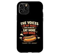 Hot Dog Adult The Voices In My Head Keep Telling Me: Eat Case for iPhone 11 Pro