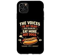 Hot Dog Adult The Voices In My Head Keep Telling Me: Eat Case for iPhone 11 Pro Max