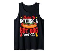 Hot Dog Adult There is Nothing A Hot Dog Can't Fix Tank Top