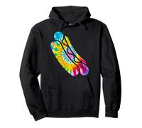 Hot Dog Adult Tie Dye 90s Retro Pullover Hoodie