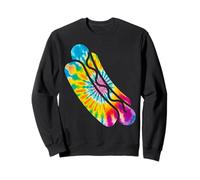 Hot Dog Adult Tie Dye 90s Retro Sweatshirt