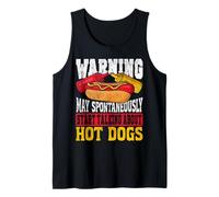 Hot Dog Adult Warning May Spontaneously Start Talking About Tank Top