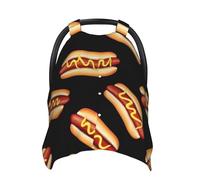 Hot Dog Baby Car Seat Cover Soft Baby Nursing Cover Infant Carseat Stroller Cover for Girls and Boys