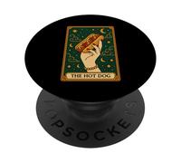 Hot Dog Bun Lover Foodie Food Lover The Hot Dog Tarot Card PopSockets Adhesive PopGrip