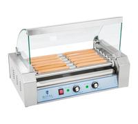 Hot Dog Grill 7 Rollers Stainless Steel - Roller Grills by Royal Catering Silver