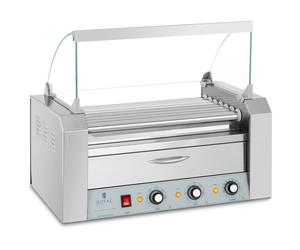 Hot Dog Grill 7 Rollers Warming Drawer Stainless Steel - Roller Grills by Royal Catering Silver