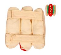 Hot Dog Halloween Costume for Pets, Dog Clothes Funny Cosplay Burger Pet Costume, Multi-Functional Pets Cosplay Cute Food Dog Coat for Theme Parties, Celebrations