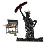 Hot Dog Holder for Grill - Iron BBQ Grill Hot Dog Rack | Sausage Grilling Stand With Goddess Statue-Shaped for Party Barbeque Picnic Backyard
