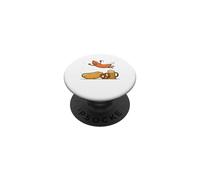 Hot Dog Jumping Into Bun Tshirt Funny Sausage BBQ High Dive PopSockets Adhesive PopGrip