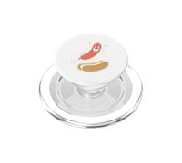 Hot Dog Jumping Into Bun Tshirt Funny Sausage BBQ High Dive PopSockets PopGrip for MagSafe