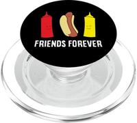 Hot Dog Ketchup Mustard Friends Forever Cute Hotdog PopSockets PopGrip for MagSafe
