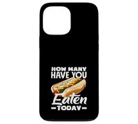 Hot Dog Lover How Many Have You Eaten Today Case for iPhone 13 Pro Max