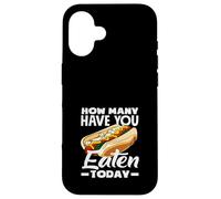 Hot Dog Lover How Many Have You Eaten Today Case for iPhone 16