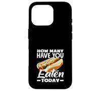 Hot Dog Lover How Many Have You Eaten Today Case for iPhone 16 Pro