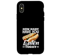 Hot Dog Lover How Many Have You Eaten Today Case for iPhone X/XS