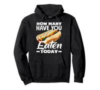Hot Dog Lover How Many Have You Eaten Today Pullover Hoodie