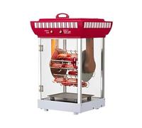 Hot Dog Machine, 360° Rotating Grill Cooker, 600W Automatic Roller with Oil Pan for Commercial and Home Use