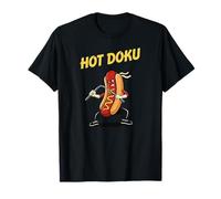 Hot Dog Martial Arts Fighter Nunchaku Wiener Funny Artwork T-Shirt