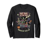 Hot Dog of The Dead Undead But Well-Fed Halloween Fun Long Sleeve T-Shirt
