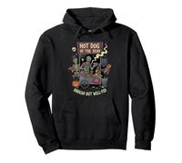 Hot Dog of the Dead Undead But Well-Fed Halloween Fun Pullover Hoodie