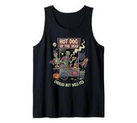 Hot Dog of The Dead Undead But Well-Fed Halloween Fun Tank Top