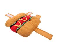 Hot Dog PET Costume for Cat and Dog Halloween Season XS | Polyester, Elastic Neck, Easy, Comfortable Fit for Christmas Dressing and Cosplay