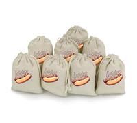 Hot Dog Reusable Gift Bags 8 Pcs