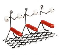 Hot Dog Roaster Stainless Steel Three Man Stick Figure Griller Funny Barbeque by Gute - BBQ Grilling Gifts, Dad Gifts, Men Novelty Hotdog - Great for Parties, Birthdays, Tailgates!