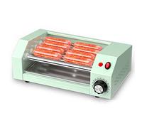 Hot Dog Roller Grill Cooker Machine - Electric Countertop Warmer with Stainless Steel Rollers, Ideal for Breakfast Sausages and Hot Dogs