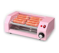 Hot Dog Roller Grill Cooker Machine - Electric Countertop Warmer with Stainless Steel Rollers, Ideal for Breakfast Sausages and Hot Dogs