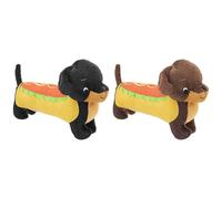 HOT DOG SAUSAGE DOG PLUSH 20CM 2 ASSORTED