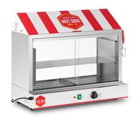 Hot Dog Steamer 300 Sausages 100 Buns 2,400 W - Hot Dog Makers by Royal Catering Silver