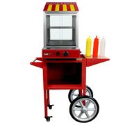 SUMTASA Hot Dog Steamer & Cart Events Hotdog Bun Electric Warmer Stainless