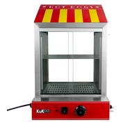 Hot Dog Steamer Cooker Electric Warmer Machine Commercial Glass Display -
