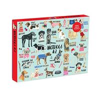 Hot Dogs A-Z 1000 Piece Puzzle | Illustrated Art by Carolyn Gavin, Dog Lover Gift, Pets, Animal, Challenging, Recycled Paper, No Dust, Finished Size 27" x 20"