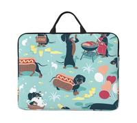 Hot Dogs And Lemonade Print 14in Laptop Case Sleeve Portable Computer Bag School Office Travel Work Daily Use