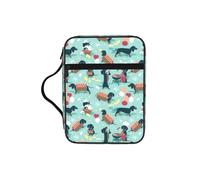 Hot Dogs and Lemonade Print Soft Bible Storage Bag Scripture Holder Waterproof for Worship Travel Devotional