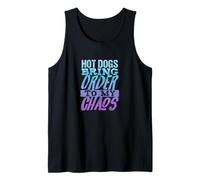 Hot Dogs Bring Order to My Chaos Funny Food Truck Staff Tank Top