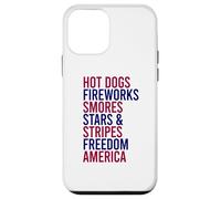HOT DOGS FIREWORKS STARS & STRIPES AMERICA July 4th USA Meme Case for iPhone 12 mini