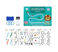 Hot Dots Kindergarten Young Minds Smart Reusable Workbook Little Scribblesmart Scribblesmart Workbook Handwriting 10ml Animal Catch Pole (Blue, 21.5X15X2.5CM)